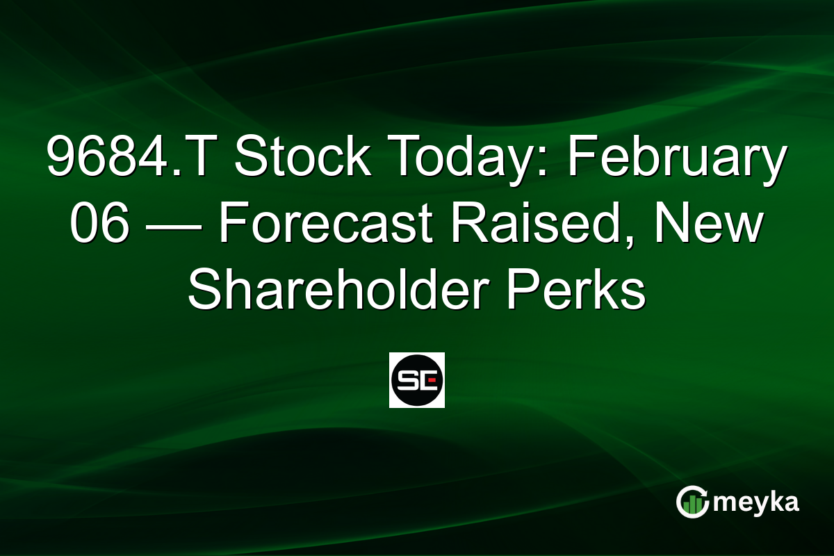 9684.T Stock Today: February 06 — Forecast Raised, New Shareholder Perks