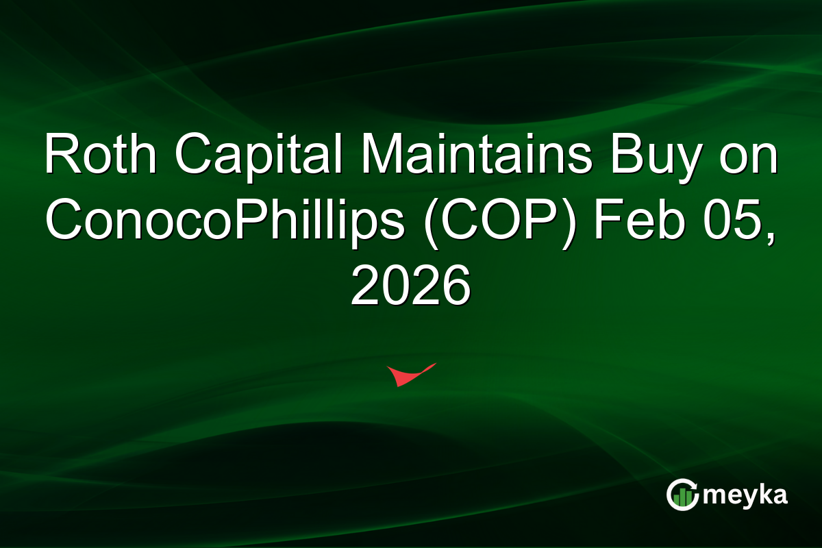 Roth Capital Maintains Buy on ConocoPhillips (COP) Feb 05, 2026