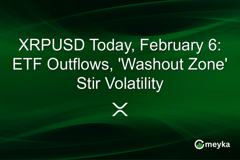 XRPUSD Today, February 6: ETF Outflows, 'Washout Zone' Stir Volatility
