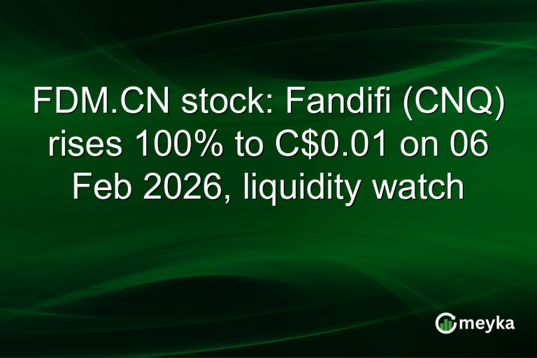 FDM.CN stock: Fandifi (CNQ) rises 100% to C$0.01 on 06 Feb 2026, liquidity watch