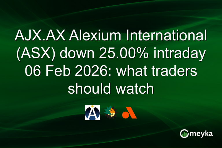 AJX.AX Alexium International (ASX) down 25.00% intraday 06 Feb 2026: what traders should watch