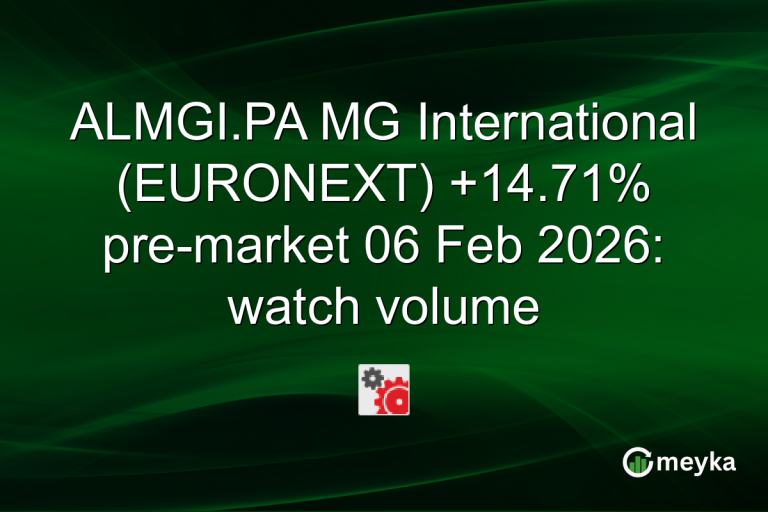 ALMGI.PA MG International (EURONEXT) +14.71% pre-market 06 Feb 2026: watch volume