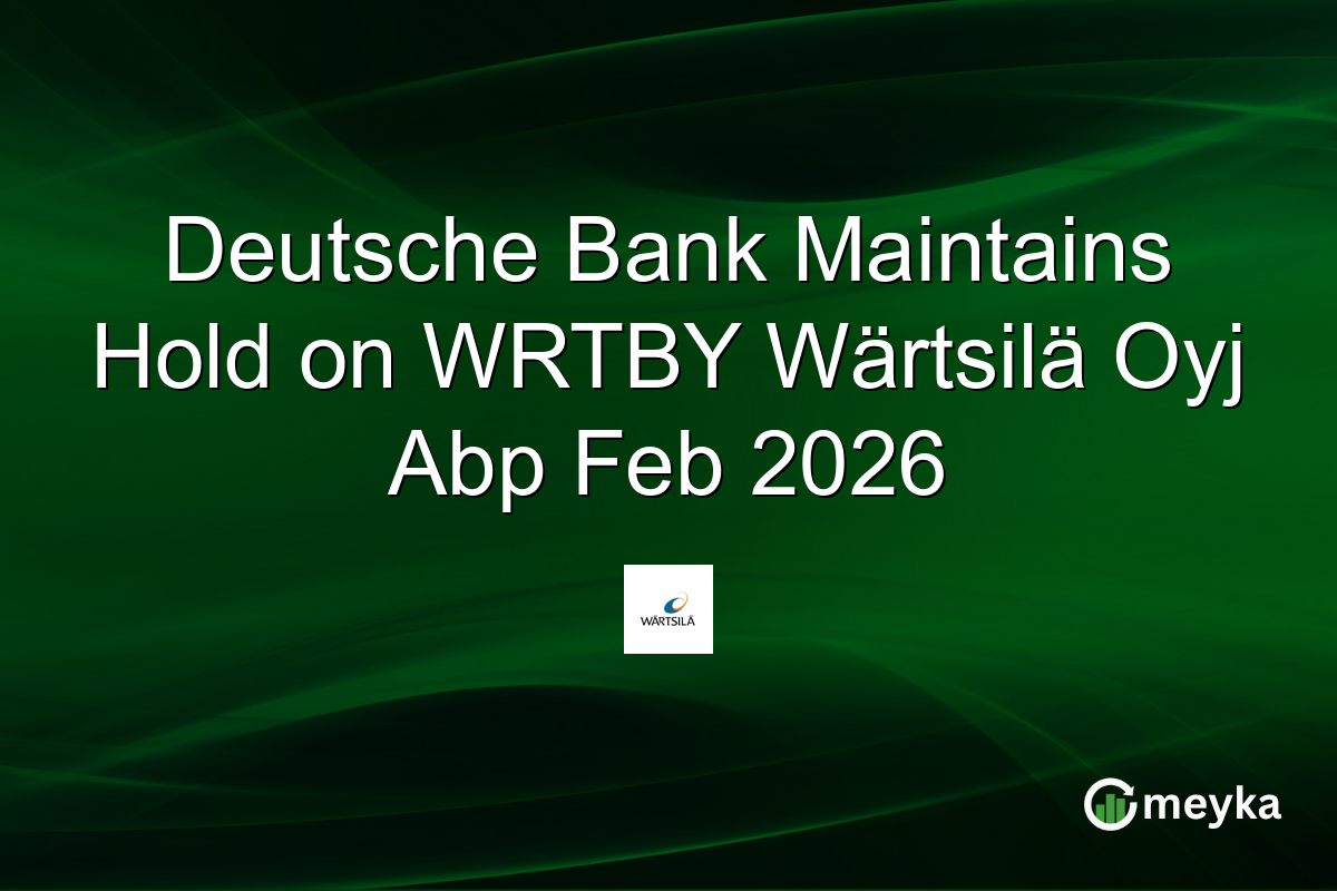 Deutsche Bank Maintains Hold on WRTBY Wärtsilä Oyj Abp Feb 2026