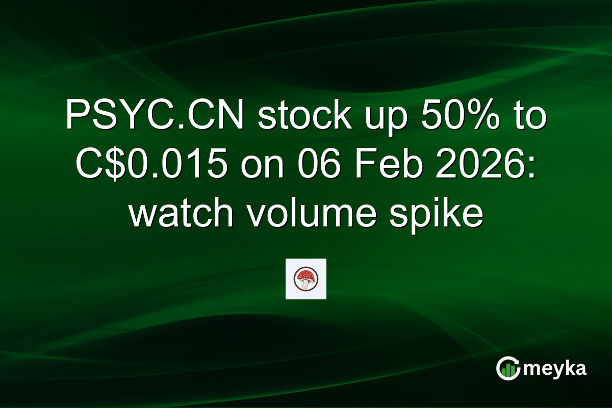 PSYC.CN stock up 50% to C$0.015 on 06 Feb 2026: watch volume spike