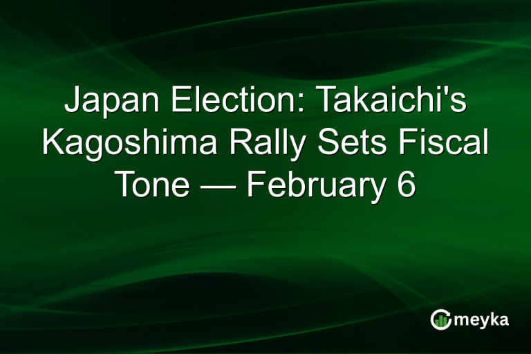 Japan Election: Takaichi's Kagoshima Rally Sets Fiscal Tone — February 6