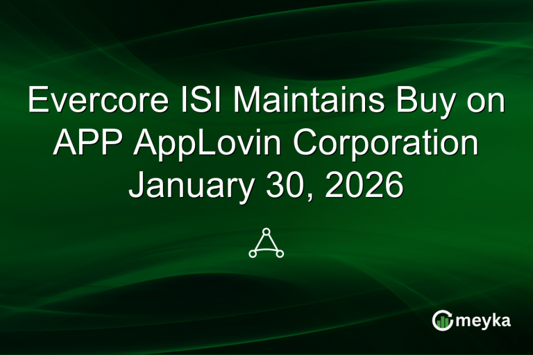 Evercore ISI Maintains Buy on APP AppLovin Corporation January 30, 2026