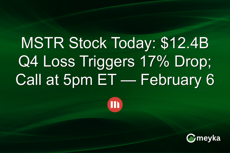 MSTR Stock Today: $12.4B Q4 Loss Triggers 17% Drop; Call at 5pm ET — February 6