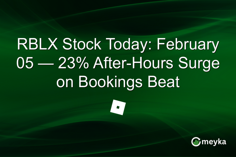 RBLX Stock Today: February 05 — 23% After-Hours Surge on Bookings Beat