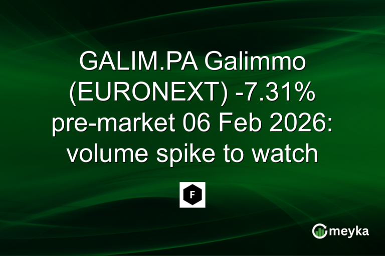 GALIM.PA Galimmo (EURONEXT) -7.31% pre-market 06 Feb 2026: volume spike to watch