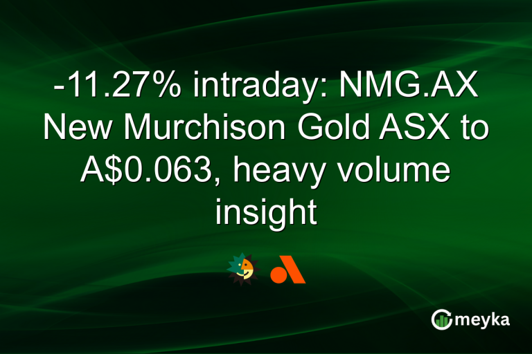 -11.27% intraday: NMG.AX New Murchison Gold ASX to A$0.063, heavy volume insight