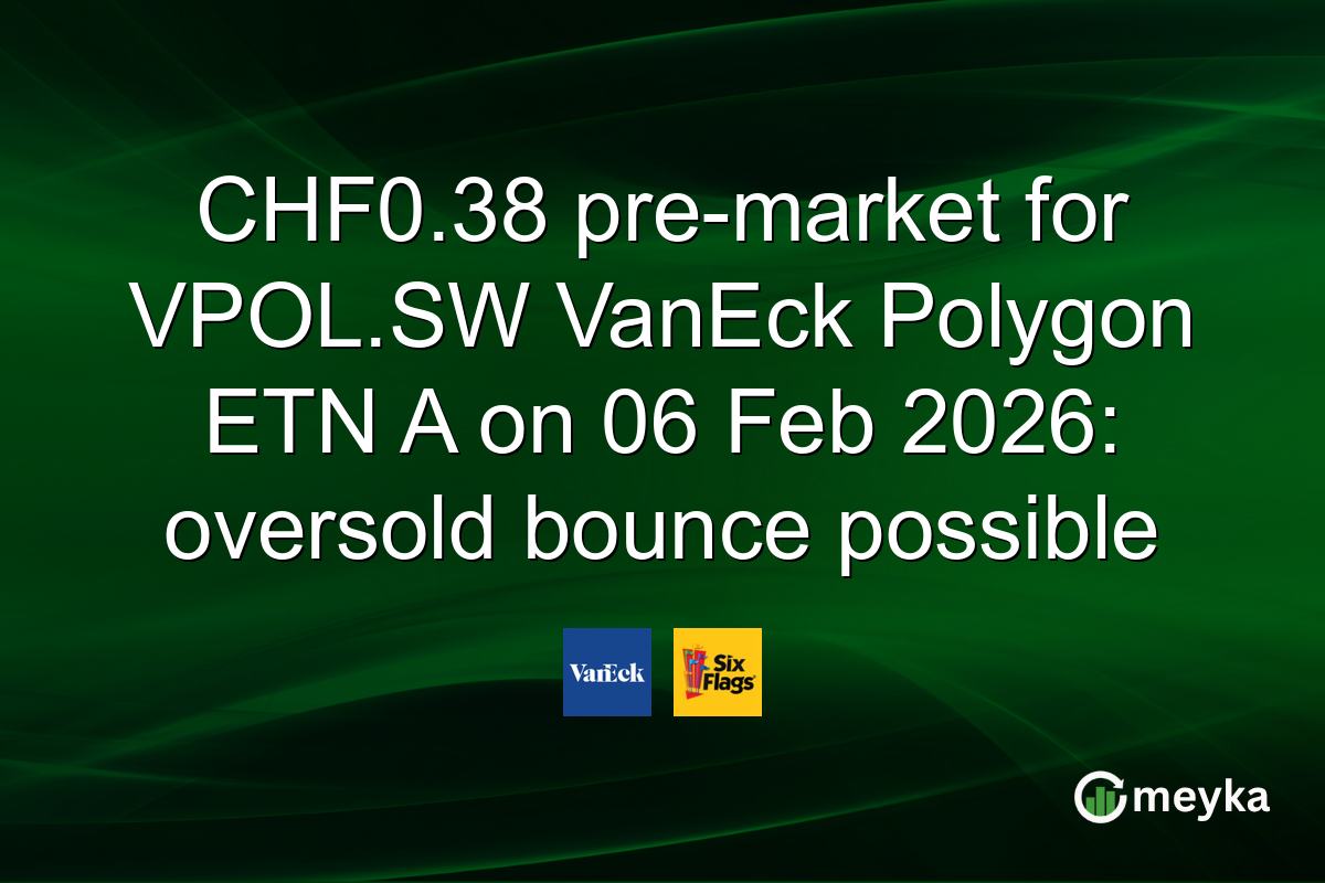CHF0.38 pre-market for VPOL.SW VanEck Polygon ETN A on 06 Feb 2026: oversold bounce possible
