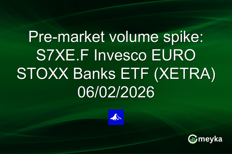 Pre-market volume spike: S7XE.F Invesco EURO STOXX Banks ETF (XETRA) 06/02/2026