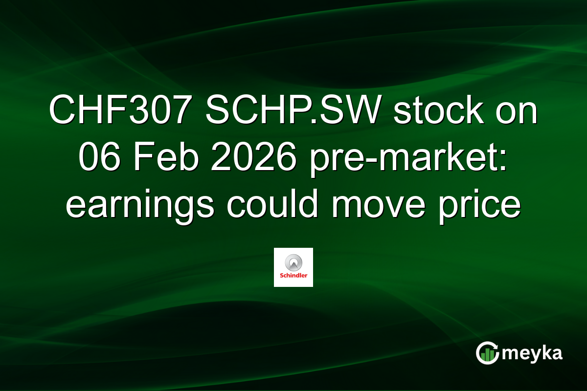 CHF307 SCHP.SW stock on 06 Feb 2026 pre-market: earnings could move price