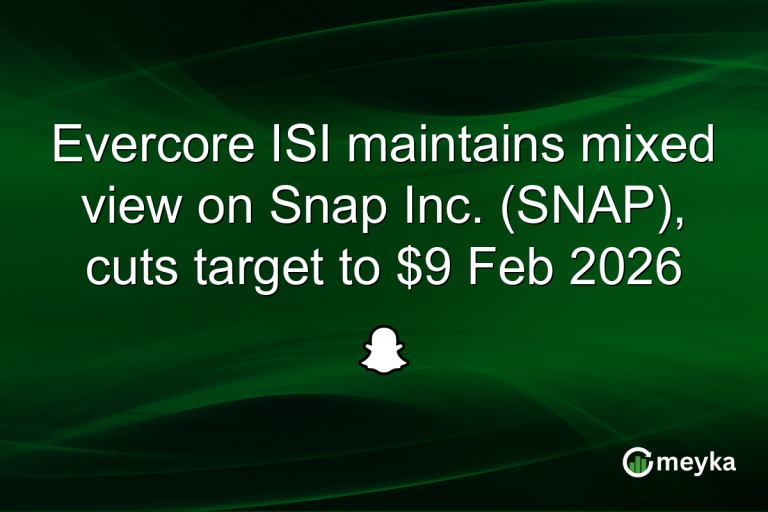 Evercore ISI maintains mixed view on Snap Inc. (SNAP), cuts target to $9 Feb 2026