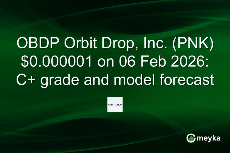 OBDP Orbit Drop, Inc. (PNK) $0.000001 on 06 Feb 2026: C+ grade and model forecast