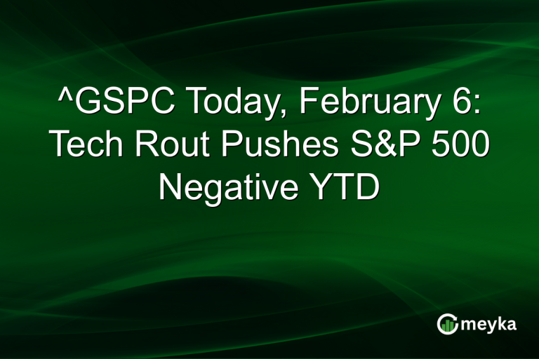 ^GSPC Today, February 6: Tech Rout Pushes S&P 500 Negative YTD