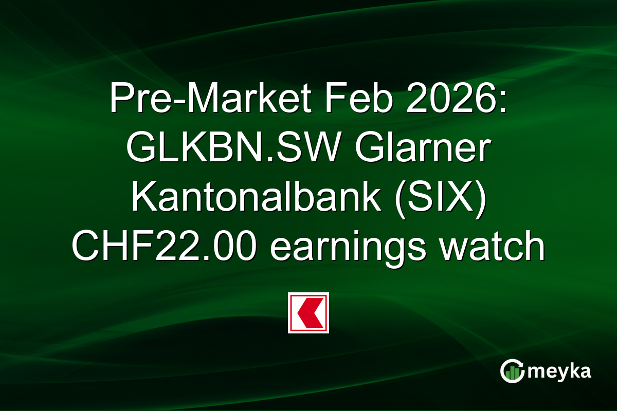 Pre-Market Feb 2026: GLKBN.SW Glarner Kantonalbank (SIX) CHF22.00 earnings watch