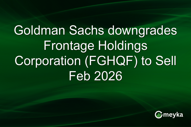 Goldman Sachs downgrades Frontage Holdings Corporation (FGHQF) to Sell Feb 2026