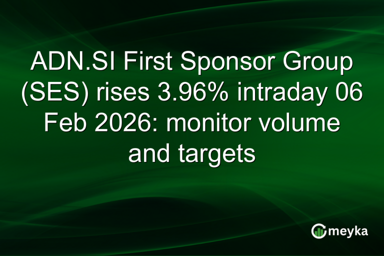 ADN.SI First Sponsor Group (SES) rises 3.96% intraday 06 Feb 2026: monitor volume and targets