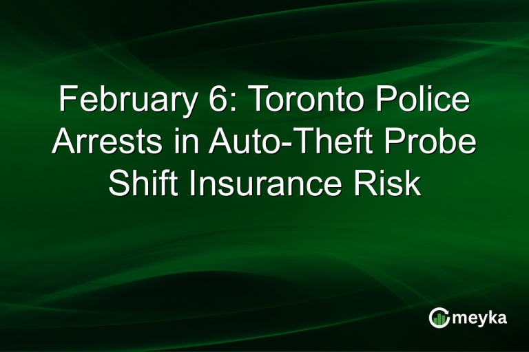 February 6: Toronto Police Arrests in Auto-Theft Probe Shift Insurance Risk