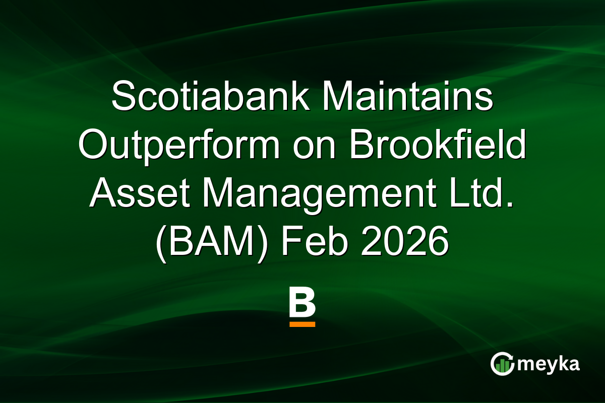 Scotiabank Maintains Outperform on Brookfield Asset Management Ltd. (BAM) Feb 2026