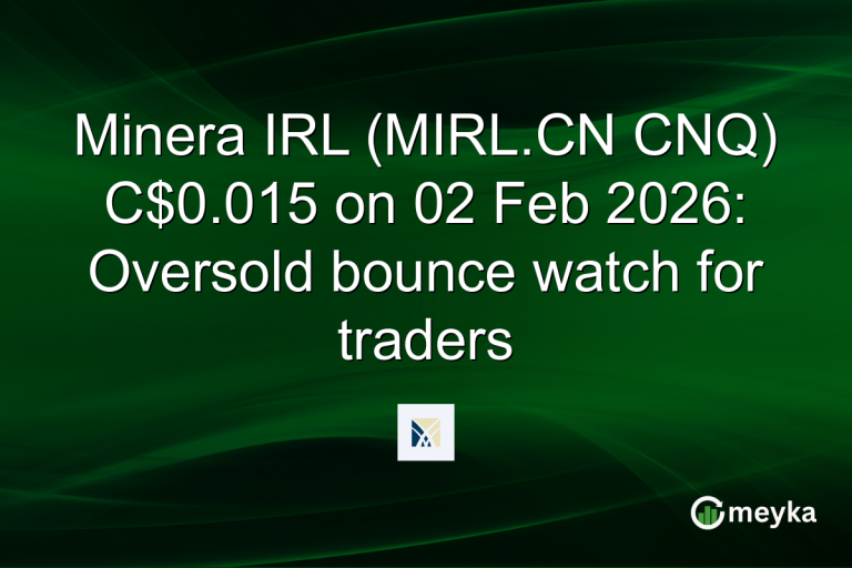 Minera IRL (MIRL.CN CNQ) C$0.015 on 02 Feb 2026: Oversold bounce watch for traders