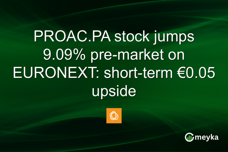 PROAC.PA stock jumps 9.09% pre-market on EURONEXT: short-term €0.05 upside