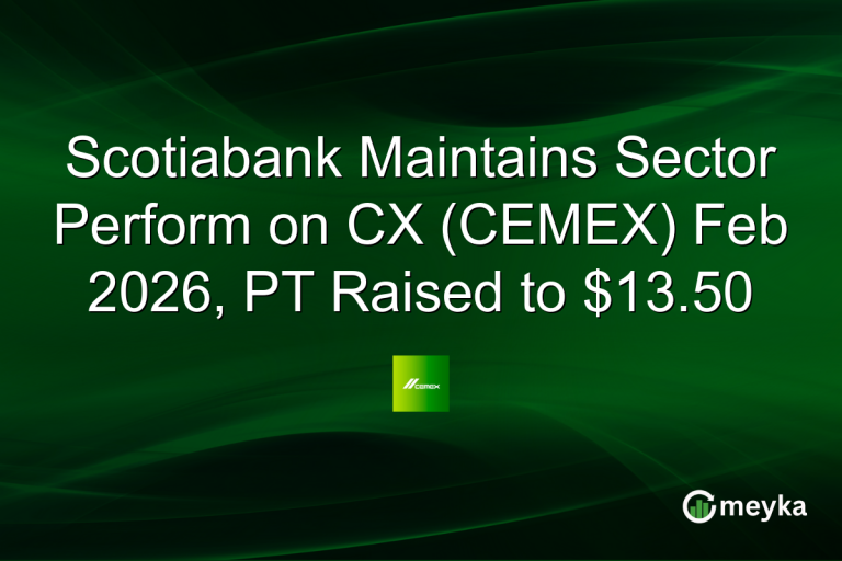 Scotiabank Maintains Sector Perform on CX (CEMEX) Feb 2026, PT Raised to $13.50