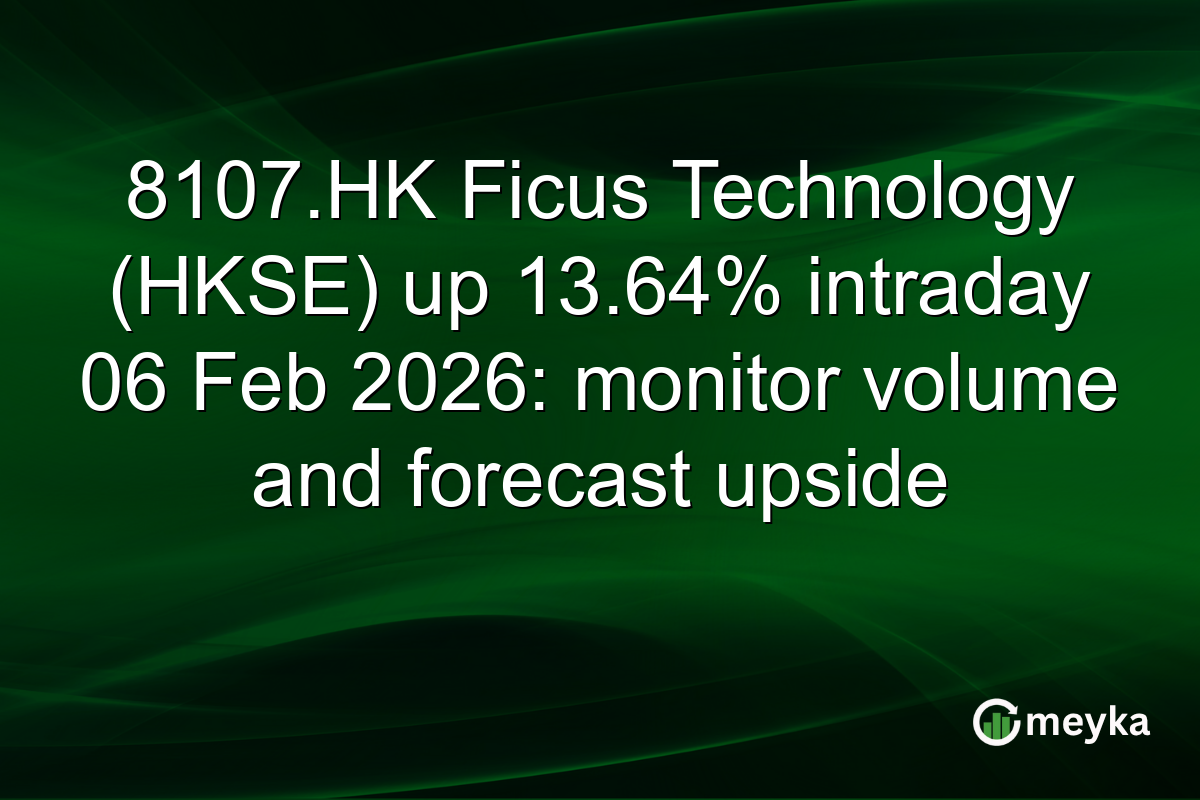 8107.HK Ficus Technology (HKSE) up 13.64% intraday 06 Feb 2026: monitor volume and forecast upside
