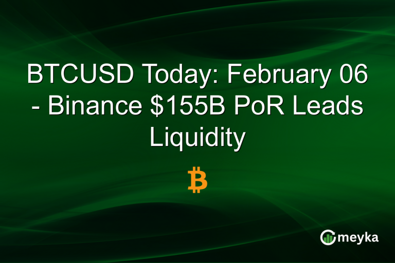 BTCUSD Today: February 06 - Binance $155B PoR Leads Liquidity