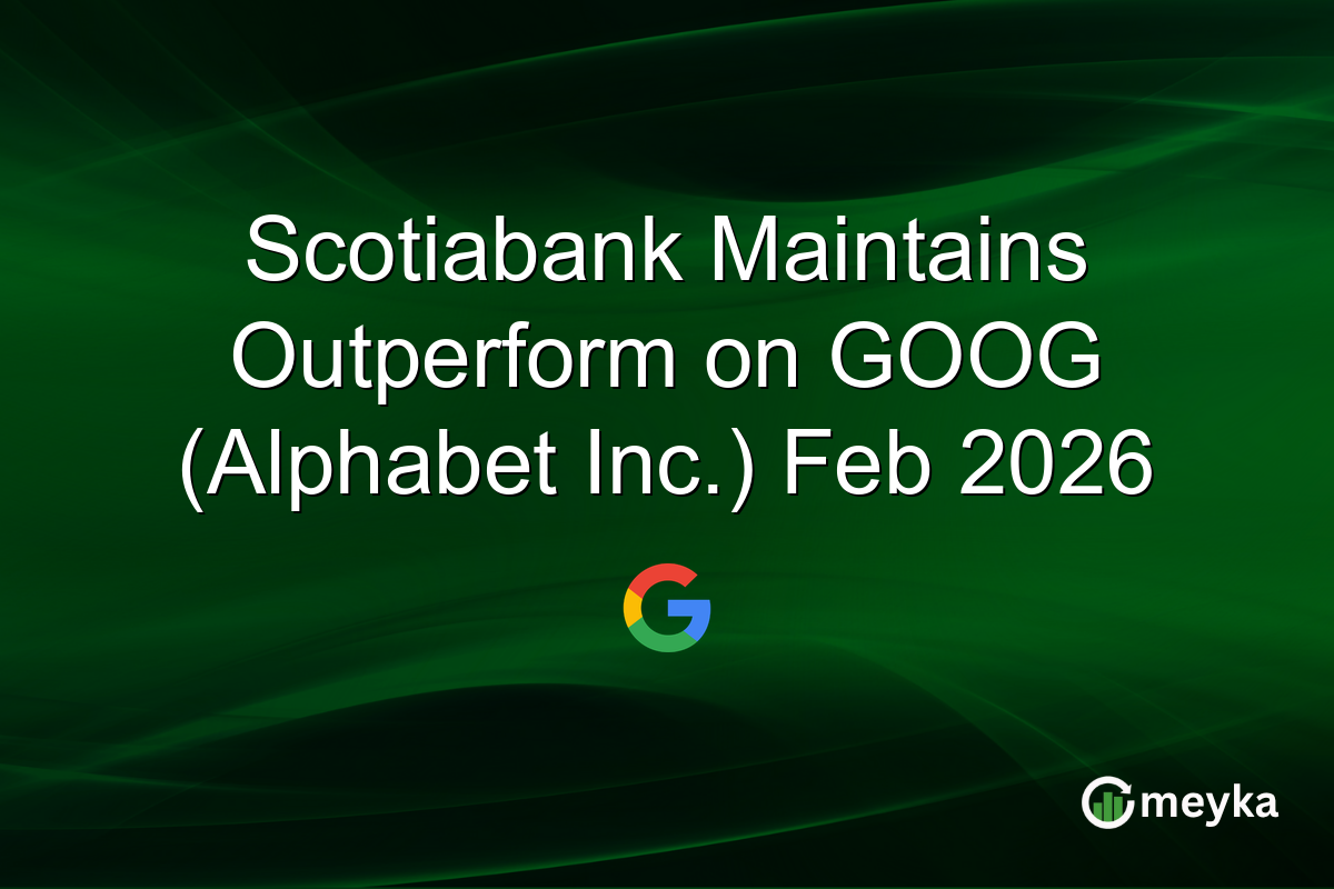 Scotiabank Maintains Outperform on GOOG (Alphabet Inc.) Feb 2026