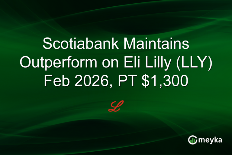 Scotiabank Maintains Outperform on Eli Lilly (LLY) Feb 2026, PT $1,300