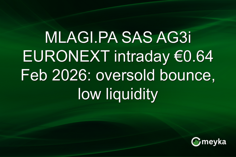MLAGI.PA SAS AG3i EURONEXT intraday €0.64 Feb 2026: oversold bounce, low liquidity