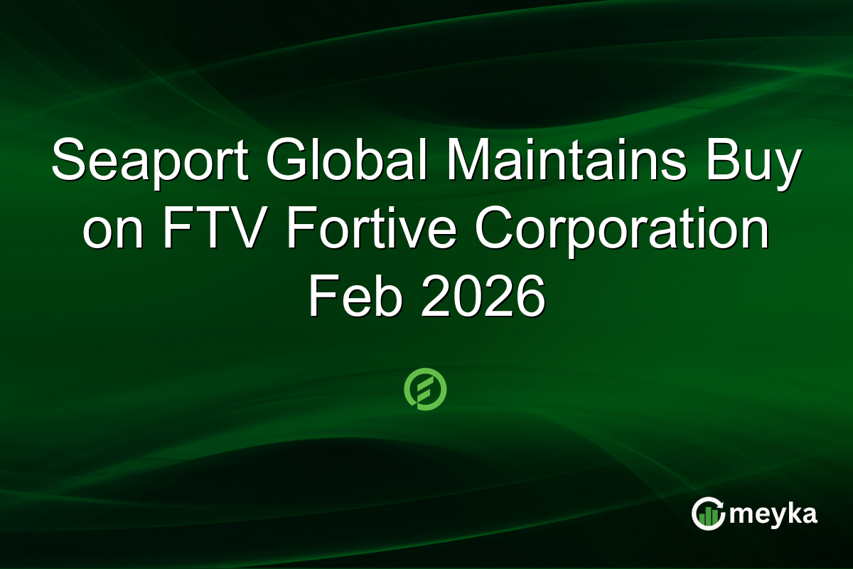 Seaport Global Maintains Buy on FTV Fortive Corporation Feb 2026