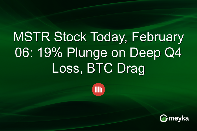 MSTR Stock Today, February 06: 19% Plunge on Deep Q4 Loss, BTC Drag