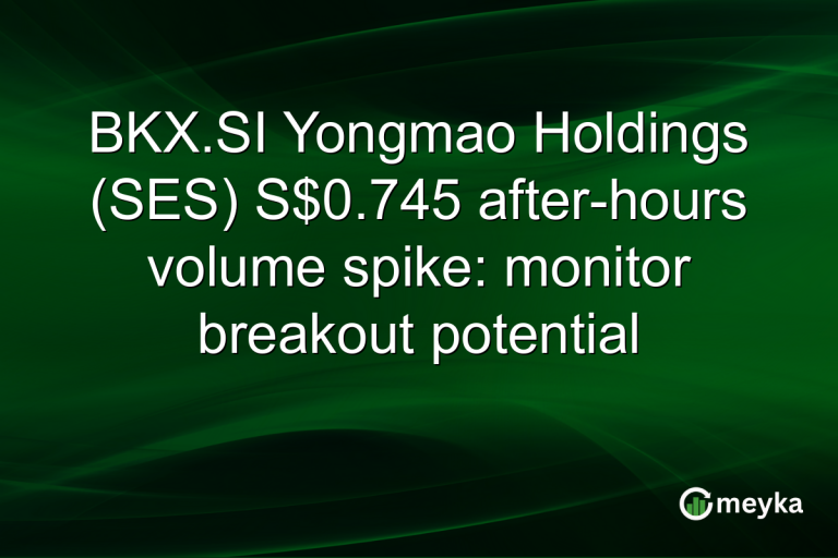 BKX.SI Yongmao Holdings (SES) S$0.745 after-hours volume spike: monitor breakout potential