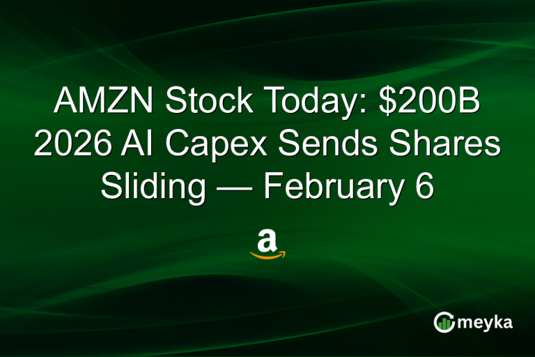 AMZN Stock Today: $200B 2026 AI Capex Sends Shares Sliding — February 6