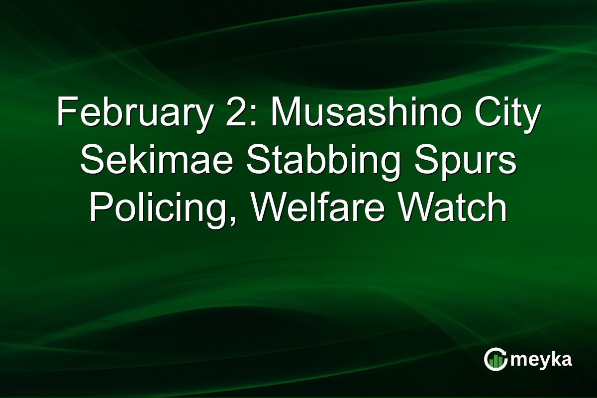 February 2: Musashino City Sekimae Stabbing Spurs Policing, Welfare Watch