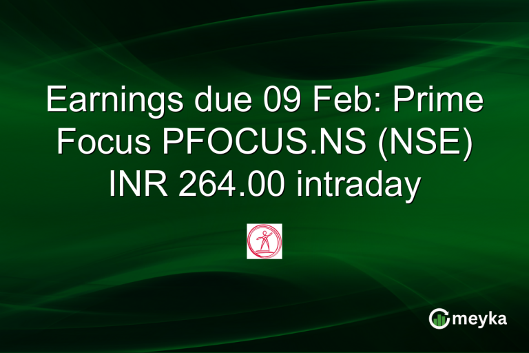 Earnings due 09 Feb: Prime Focus PFOCUS.NS (NSE) INR 264.00 intraday