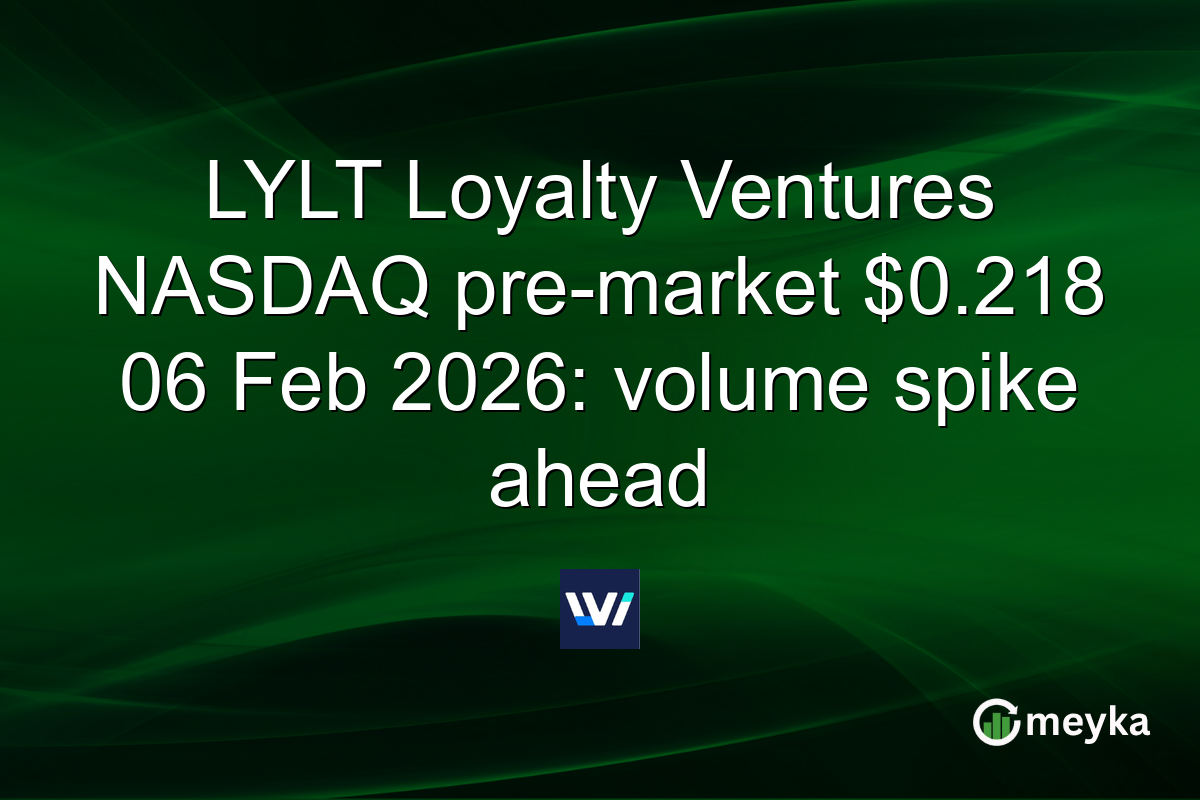 LYLT Loyalty Ventures NASDAQ pre-market $0.218 06 Feb 2026: volume spike ahead