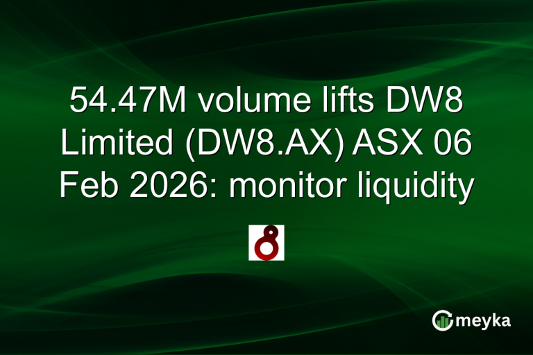 54.47M volume lifts DW8 Limited (DW8.AX) ASX 06 Feb 2026: monitor liquidity