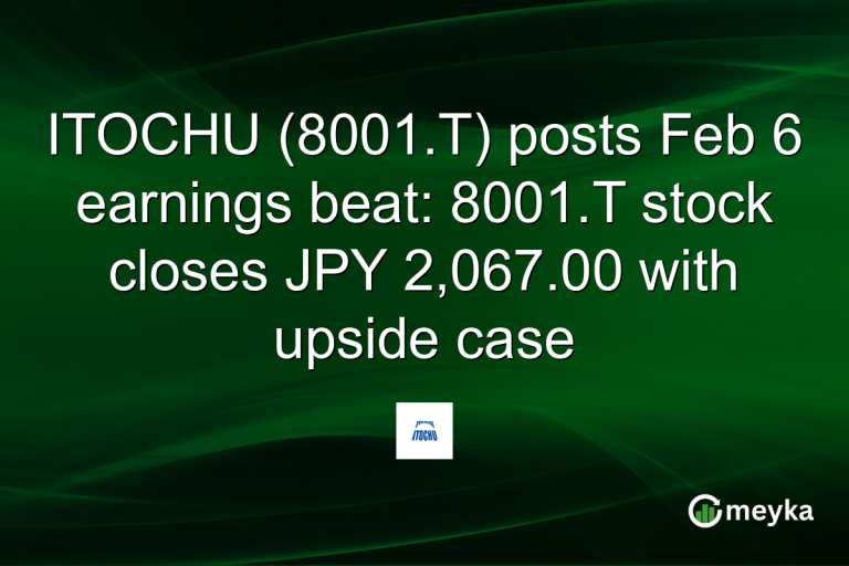 ITOCHU (8001.T) posts Feb 6 earnings beat: 8001.T stock closes JPY 2,067.00 with upside case