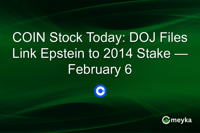 COIN Stock Today: DOJ Files Link Epstein to 2014 Stake — February 6