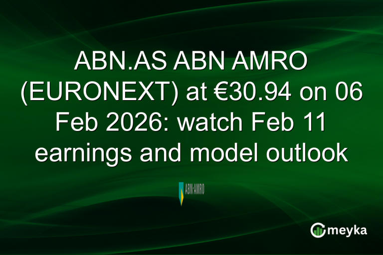 ABN.AS ABN AMRO (EURONEXT) at €30.94 on 06 Feb 2026: watch Feb 11 earnings and model outlook