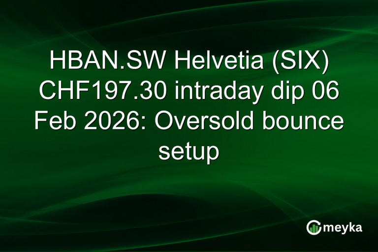 HBAN.SW Helvetia (SIX) CHF197.30 intraday dip 06 Feb 2026: Oversold bounce setup