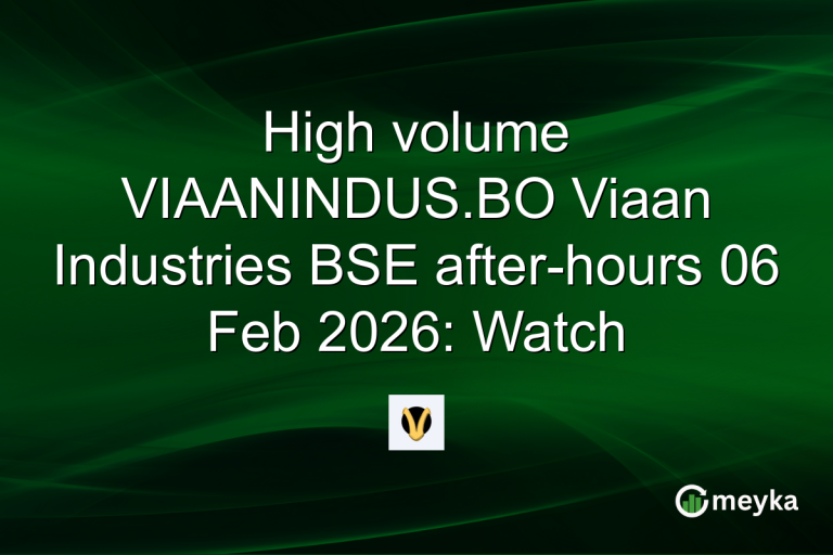 High volume VIAANINDUS.BO Viaan Industries BSE after-hours 06 Feb 2026: Watch
