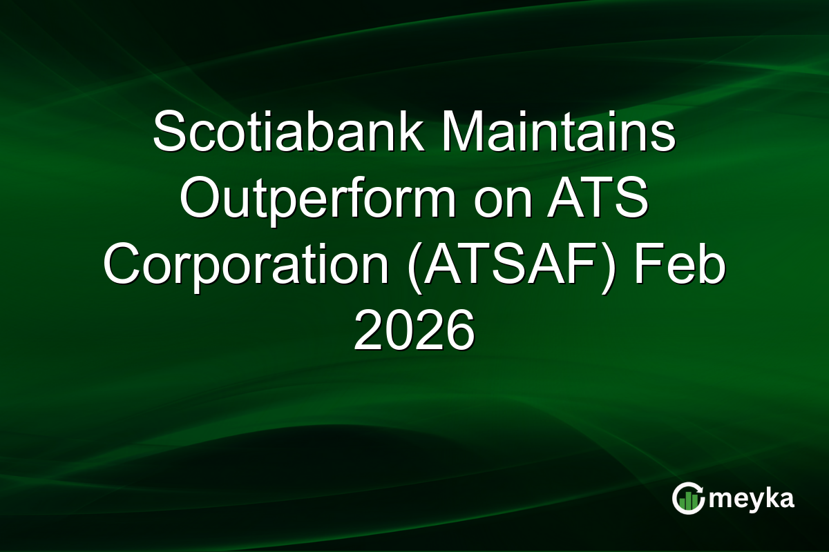 Scotiabank Maintains Outperform on ATS Corporation (ATSAF) Feb 2026