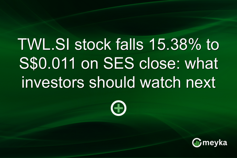 TWL.SI stock falls 15.38% to S$0.011 on SES close: what investors should watch next