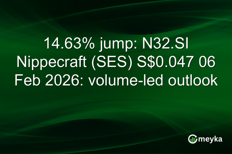 14.63% jump: N32.SI Nippecraft (SES) S$0.047 06 Feb 2026: volume-led outlook