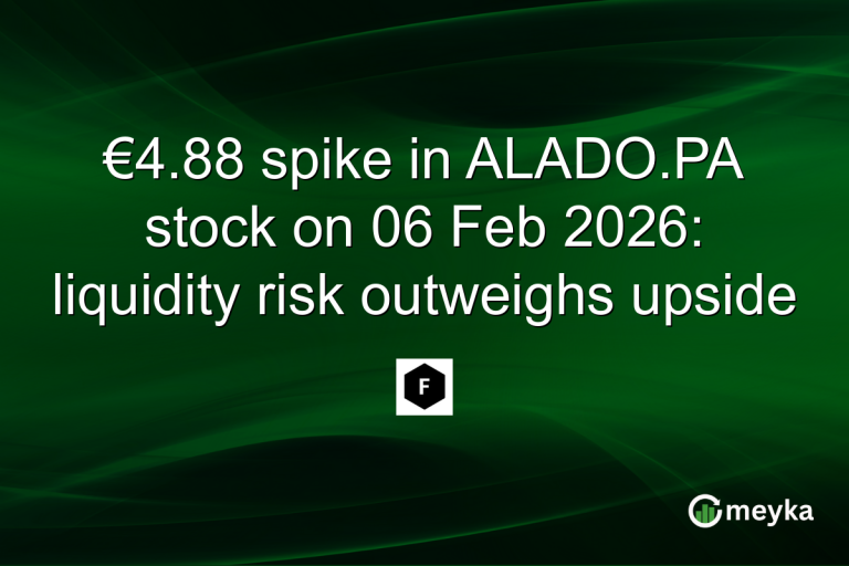 €4.88 spike in ALADO.PA stock on 06 Feb 2026: liquidity risk outweighs upside